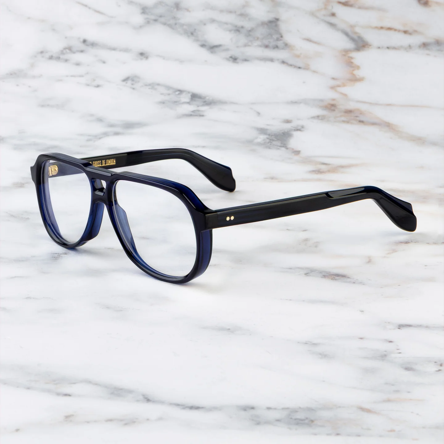 Cutler and Gross 9782 Aviator Optical Frames - Side View