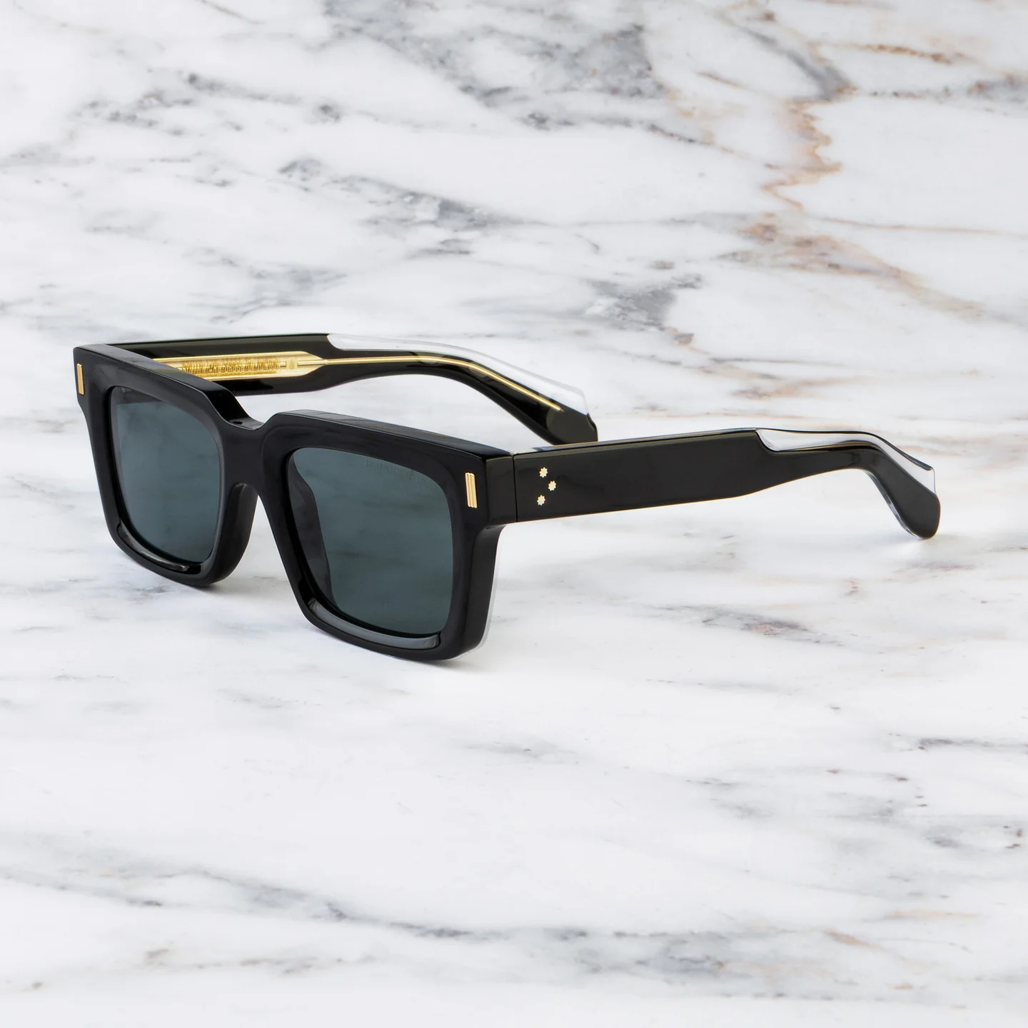 Cutler and Gross 9386 Square Sunglasses - Side View