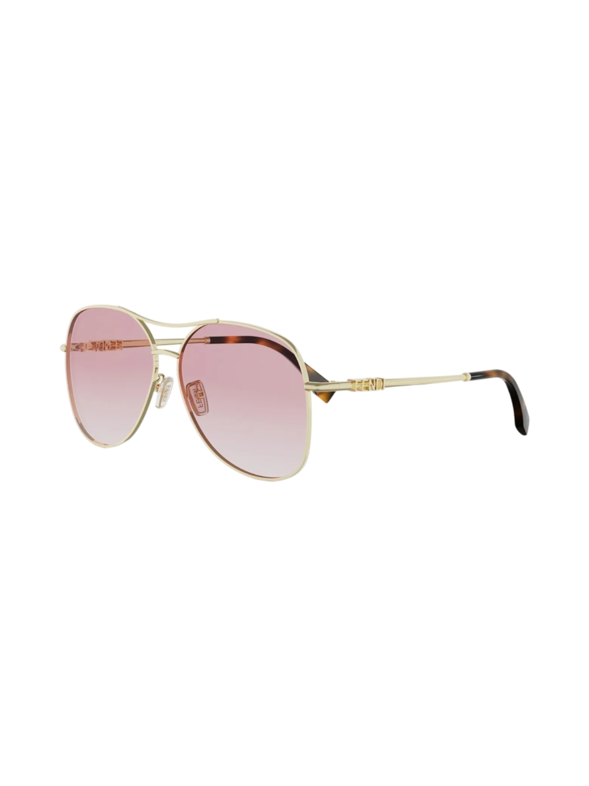 FENDI FE40200U Fendigraphy Aviator Sunglasses - Side View