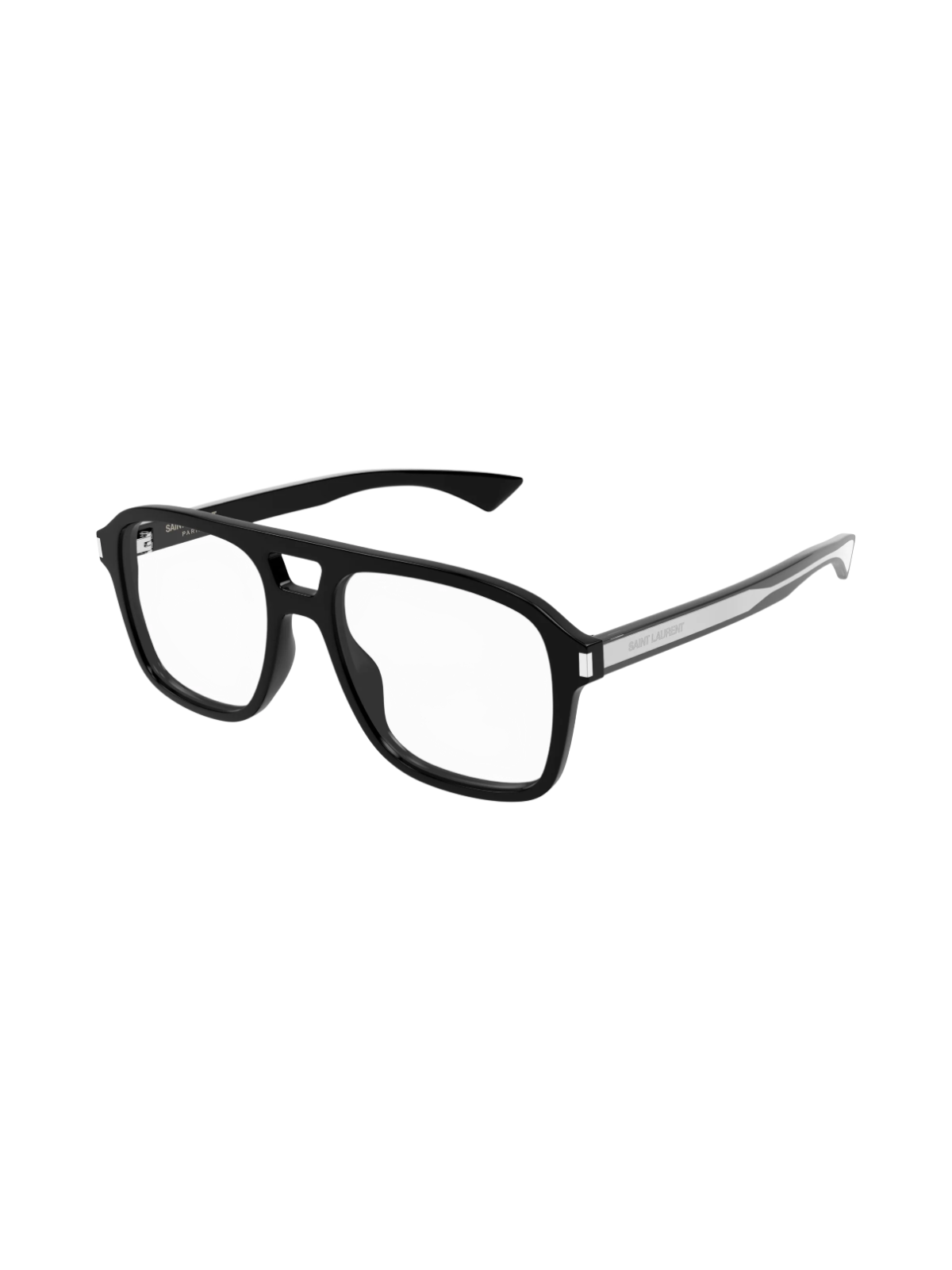 Saint Laurent SL 881 Aviator Optical Frames - Black - Side View