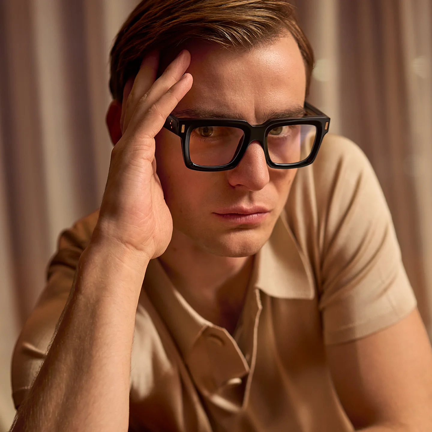 Cutler and Gross 9386 Square Optical Frames - Detail View