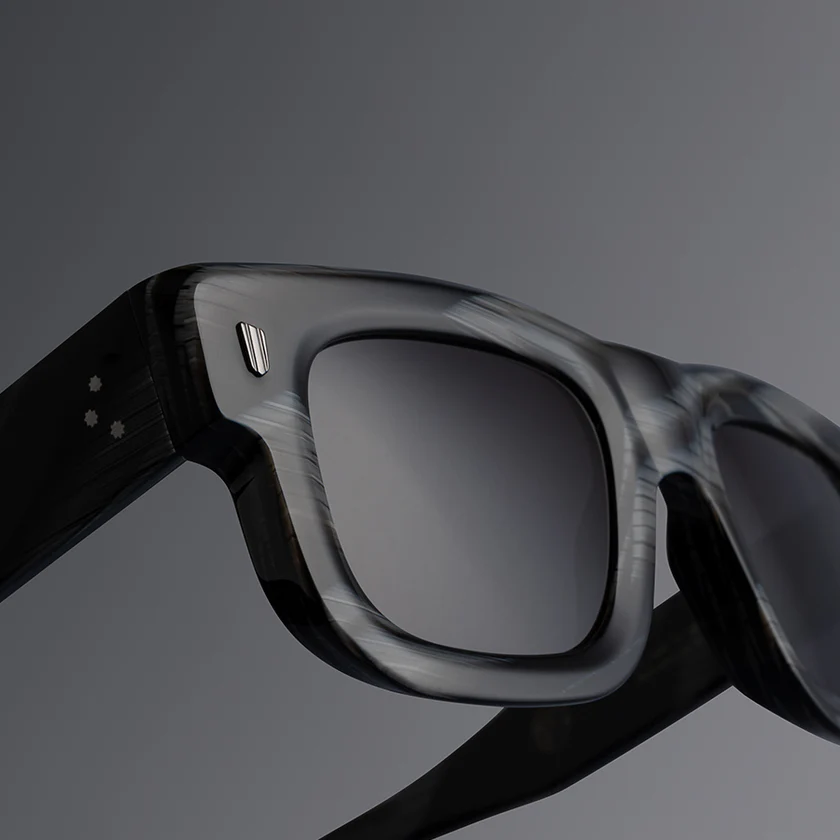 Cutler and Gross 1402 Aviator Sunglasses - Detail View