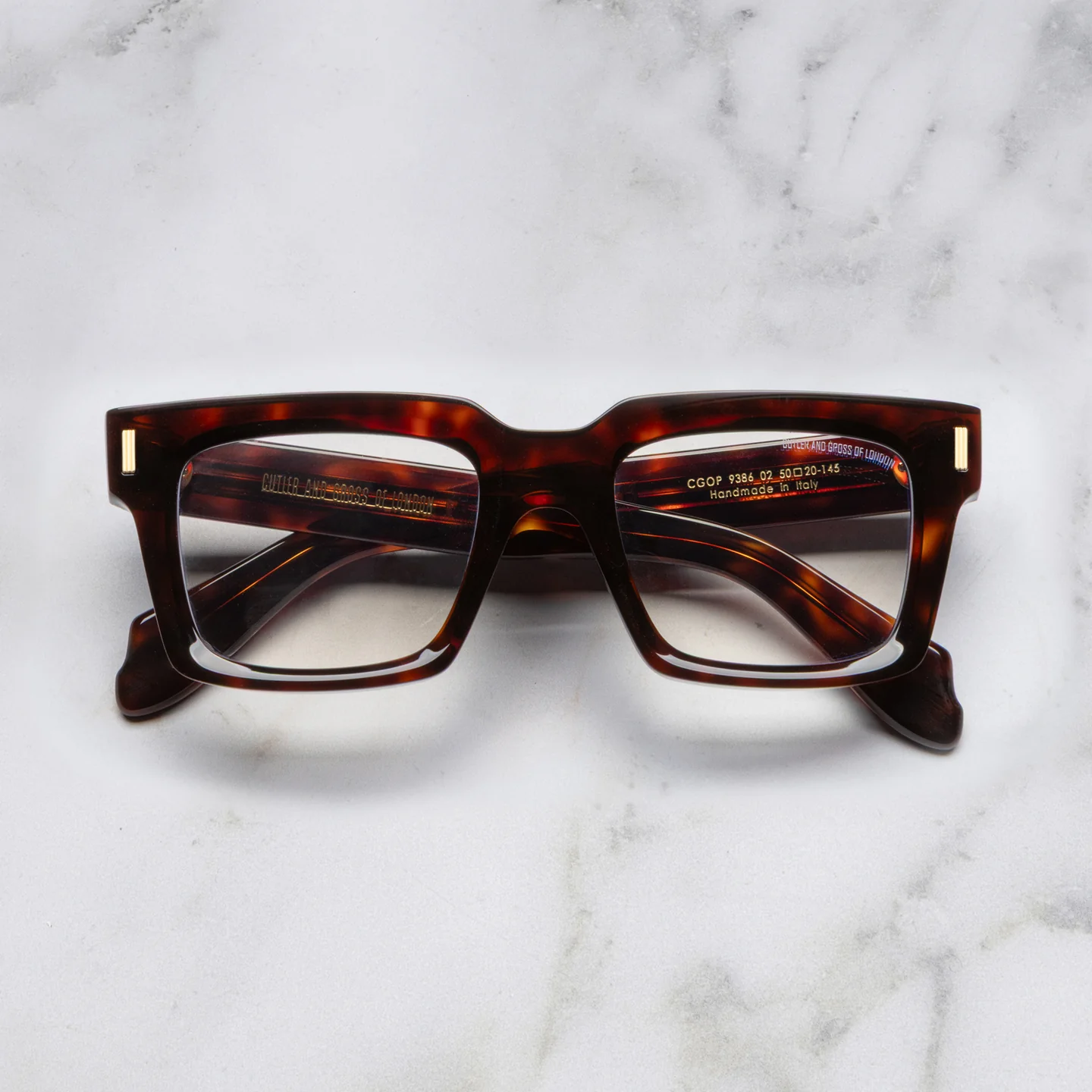 Cutler and Gross 9386 Square Optical Frames - Detail View