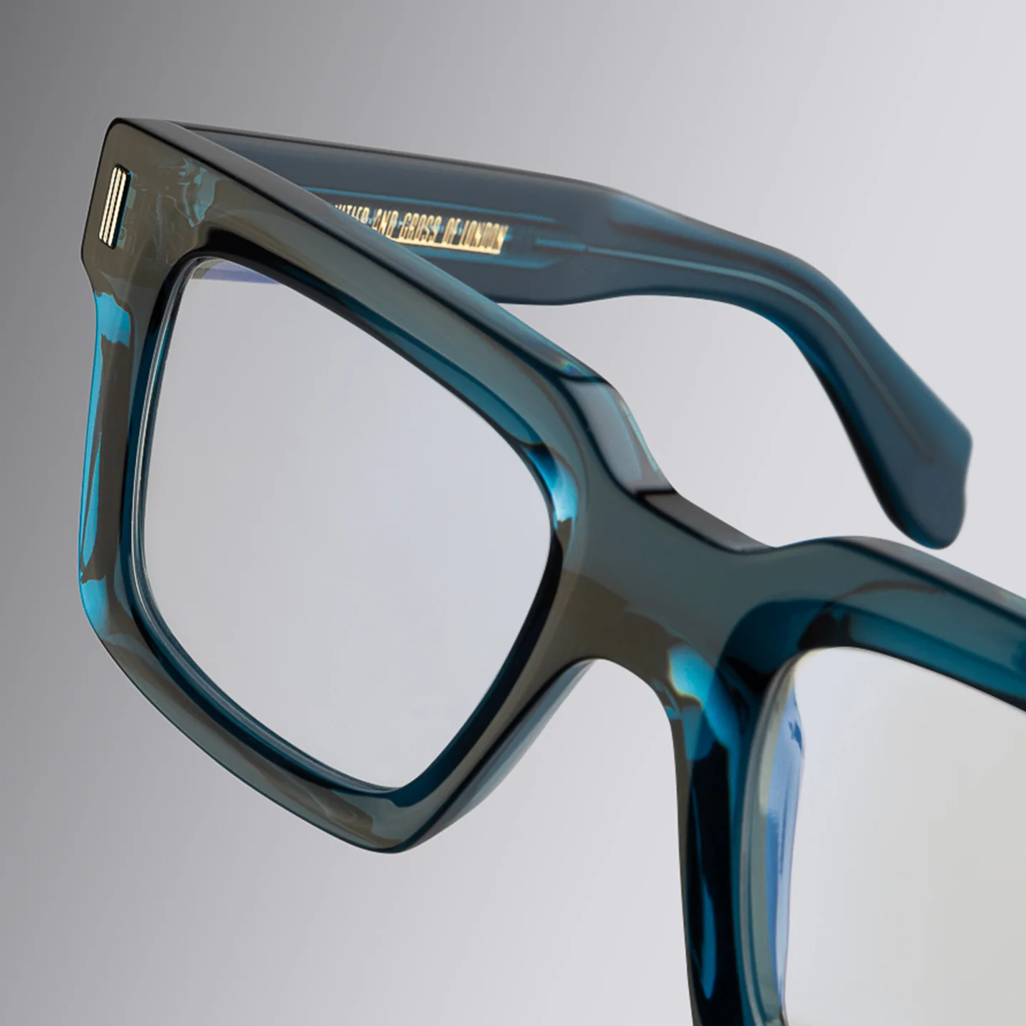 Cutler and Gross 9386 Square Optical Frames - Side View