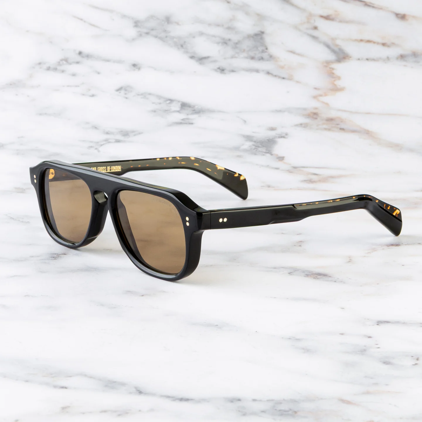 Cutler and Gross GR14 Aviator Sunglasses - Detail View
