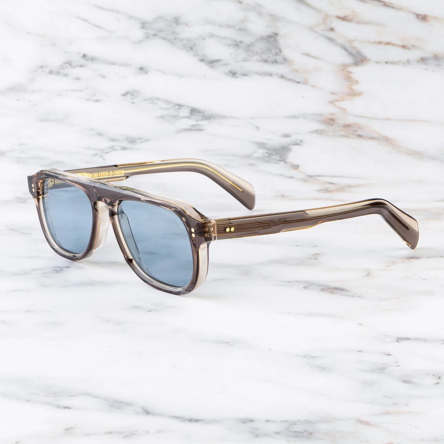 Cutler and Gross GR14 Aviator Sunglasses - Side View