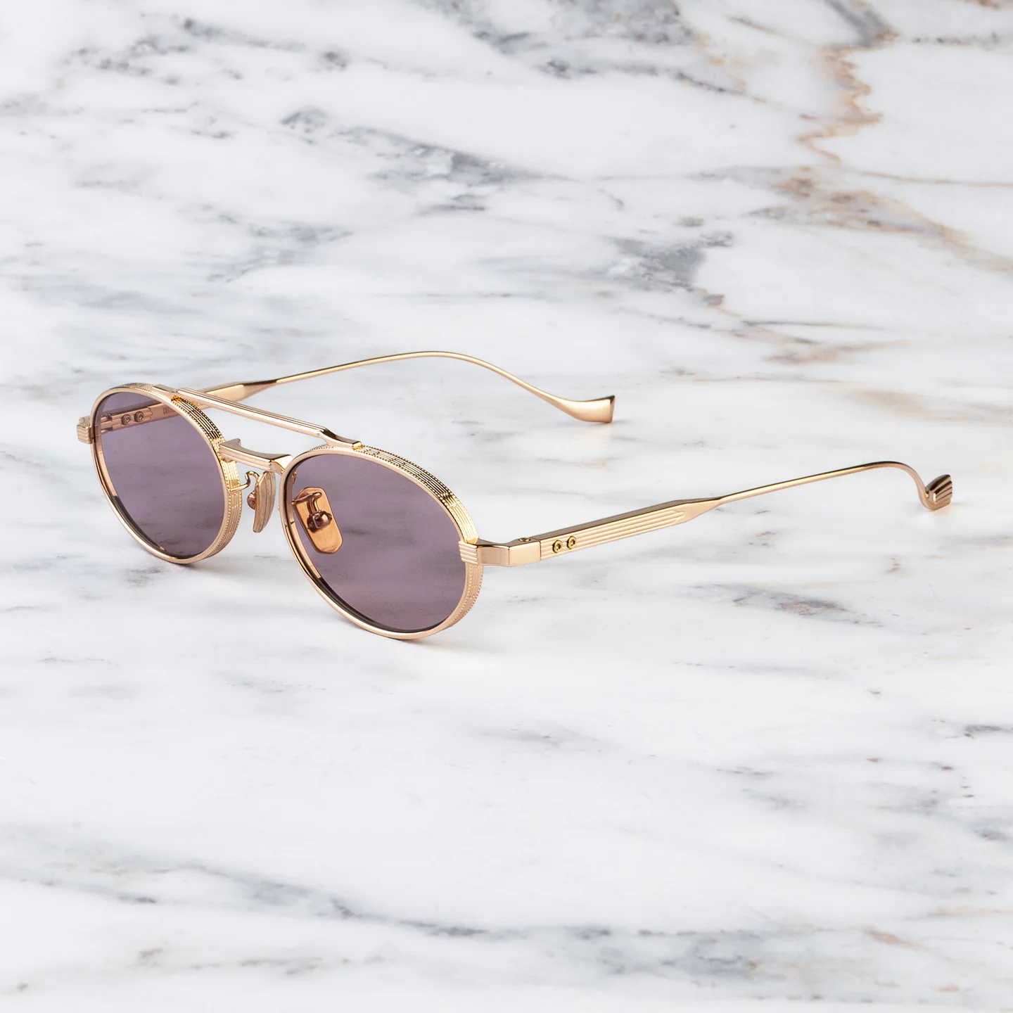 Cutler and Gross 1427 Oval Sunglasses - Side View
