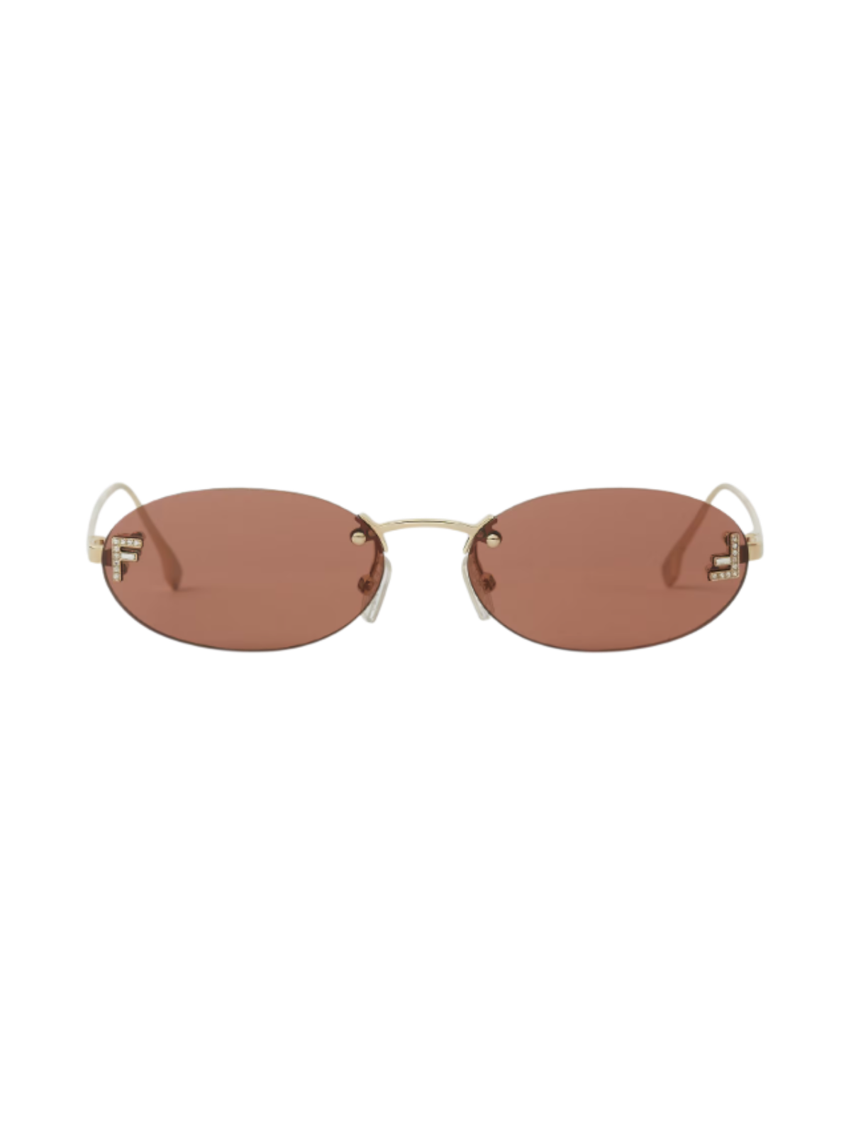 FENDI FE4075US Crystal Oval Sunglasses