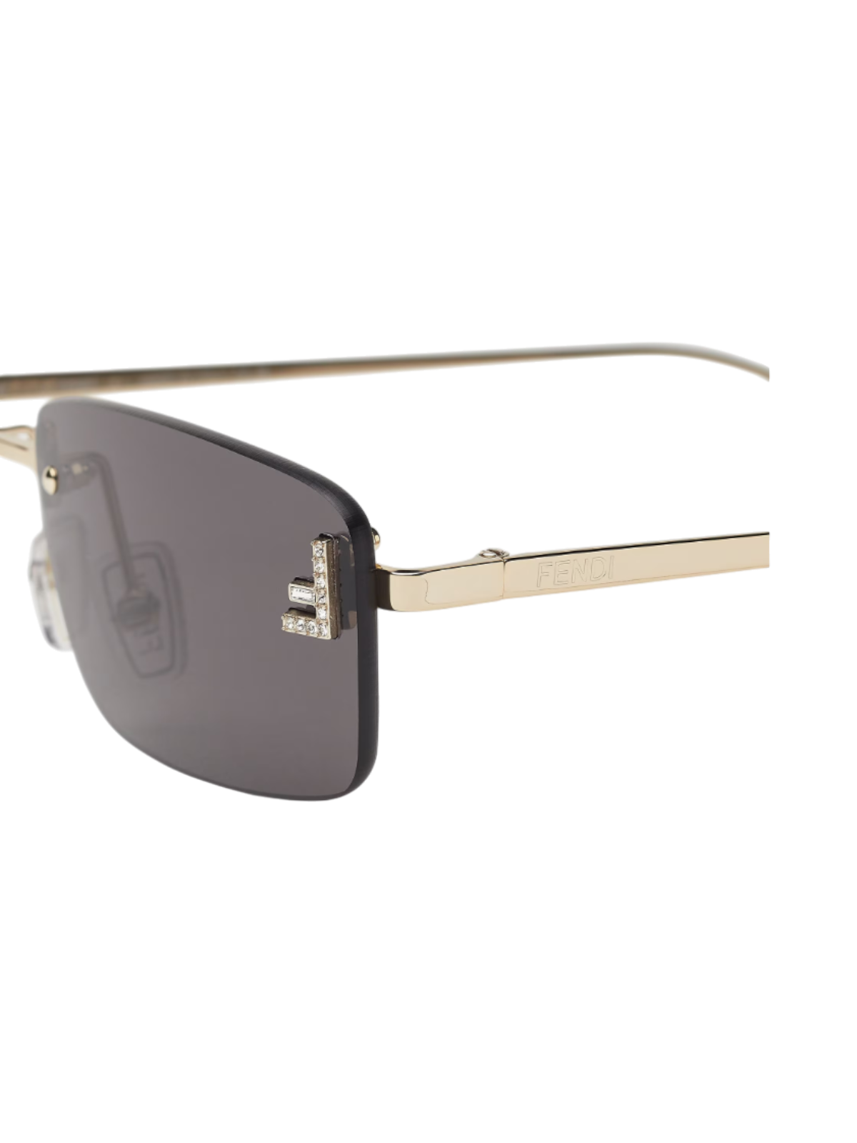 FENDI FE4172US Crystal Square Sunglasses - Detail View